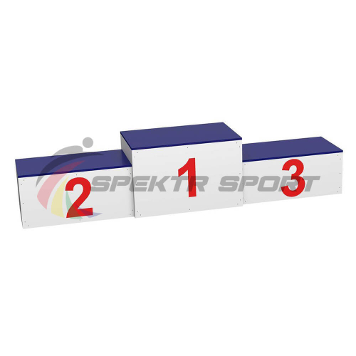 Пьедестал для награждения матрешка переносной (обшит металлом) 2 человека на ступень SP РАН4