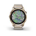 Умные часы Garmin Fenix 7S Sapphire Solar титановый кремовый с нейлоновым ремешком