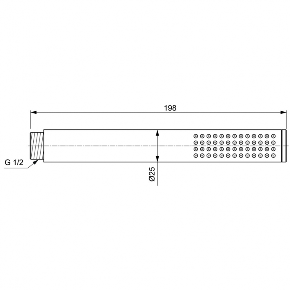 Металлический ручной душ Ideal Standard IDEALRAIN BC774A2