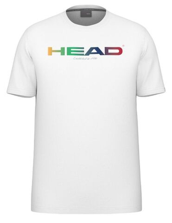 Футболка для мальчика теннисная Head Junior Off Court Rainbow T-Shirt - white
