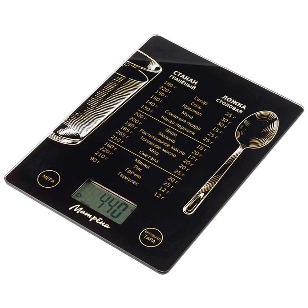 Весы кухонные электронные МАТРЁНА МА-189С, 7 кг