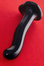 Черный стимулятор для пар P G-Spot Dildo Size L - 19 см.