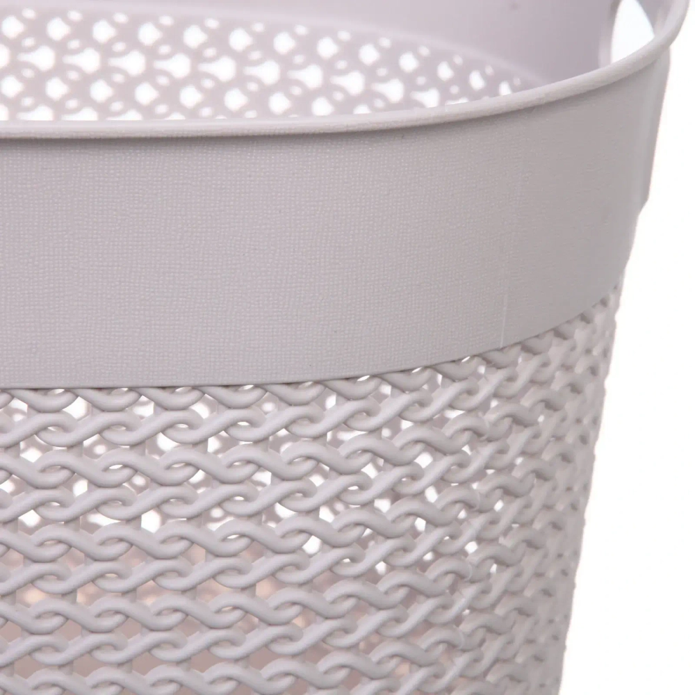 Корзина для хранения с крышкой «МАРСИ», цвет серый, 39*22*28см