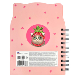 Скетчпад 160х210 мм, 100 л, блок - белый офсет 100 г/м², арт. 61216 НЕОБЫЧНАЯ КЛУБНИЧКА /обложка полноцветная печать (4+4), двусторонняя кашировка на гребне, картон переплётный 1,75 мм, глянцевая ламинация,