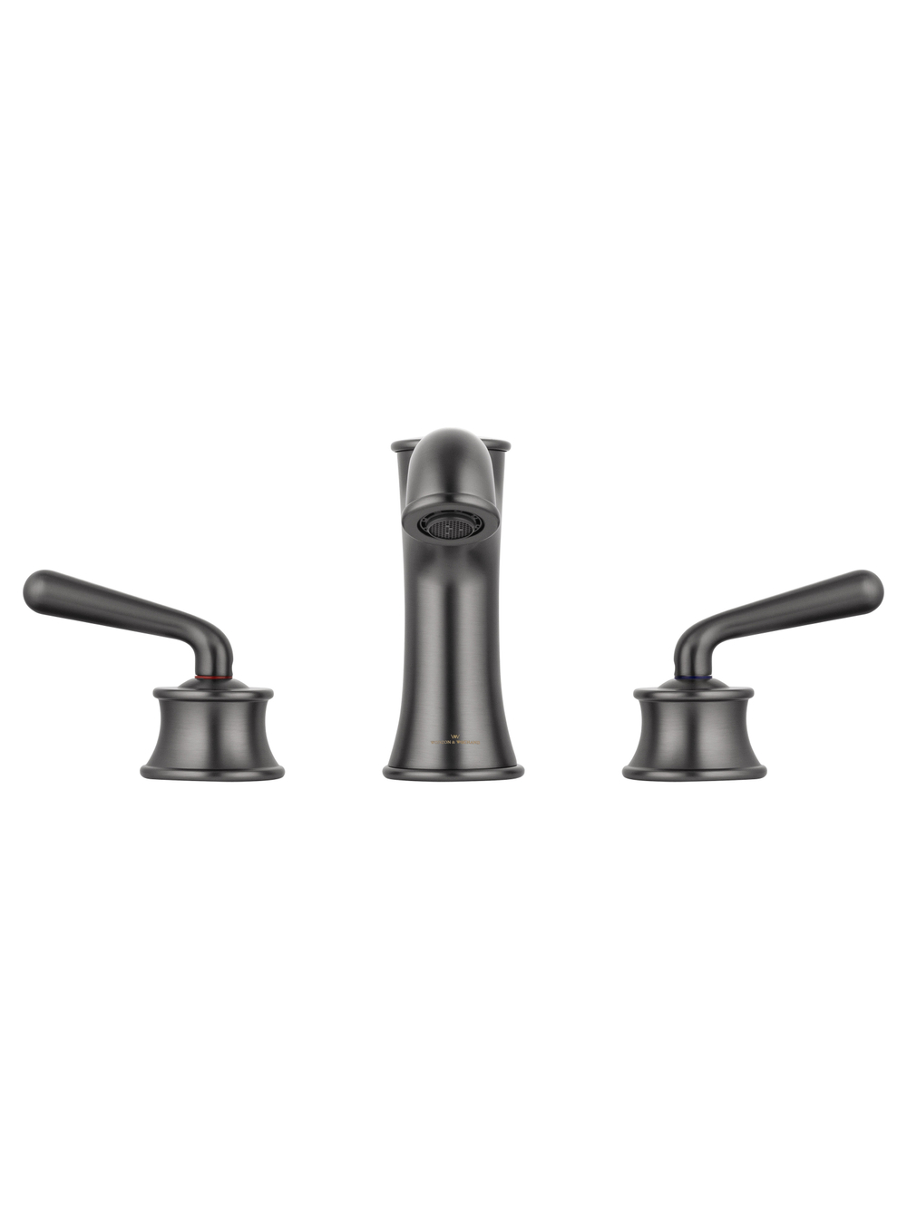 Смеситель для раковины на 3 отверстия WONZON & WOGHAND STEAM, Темный графит (WW-88159008-BGM)