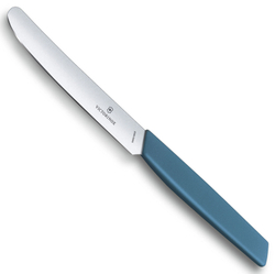 Нож Victorinox столовый, лезвие 11 см прямое, васильково-синий