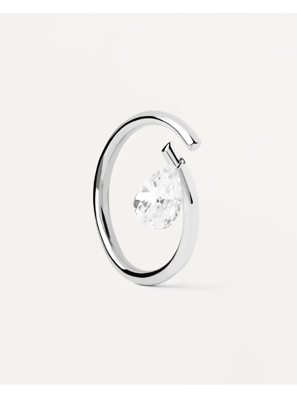 Кольцо женское PDPaola Aqua Solitaire Серебро 925 AN02-959