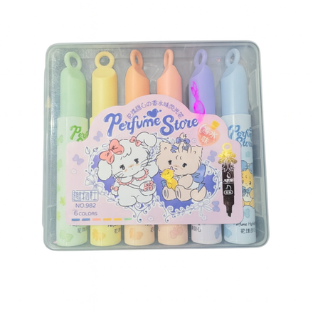 Текстовыделители Perfume Store 6 шт