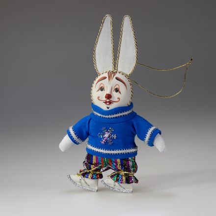Ёлочная игрушка "Зимний зайчик"