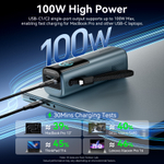 20000mAh Power Bank (USB-C + USB-C/USB-C/USB-A) 165W Gray TFT Display Type