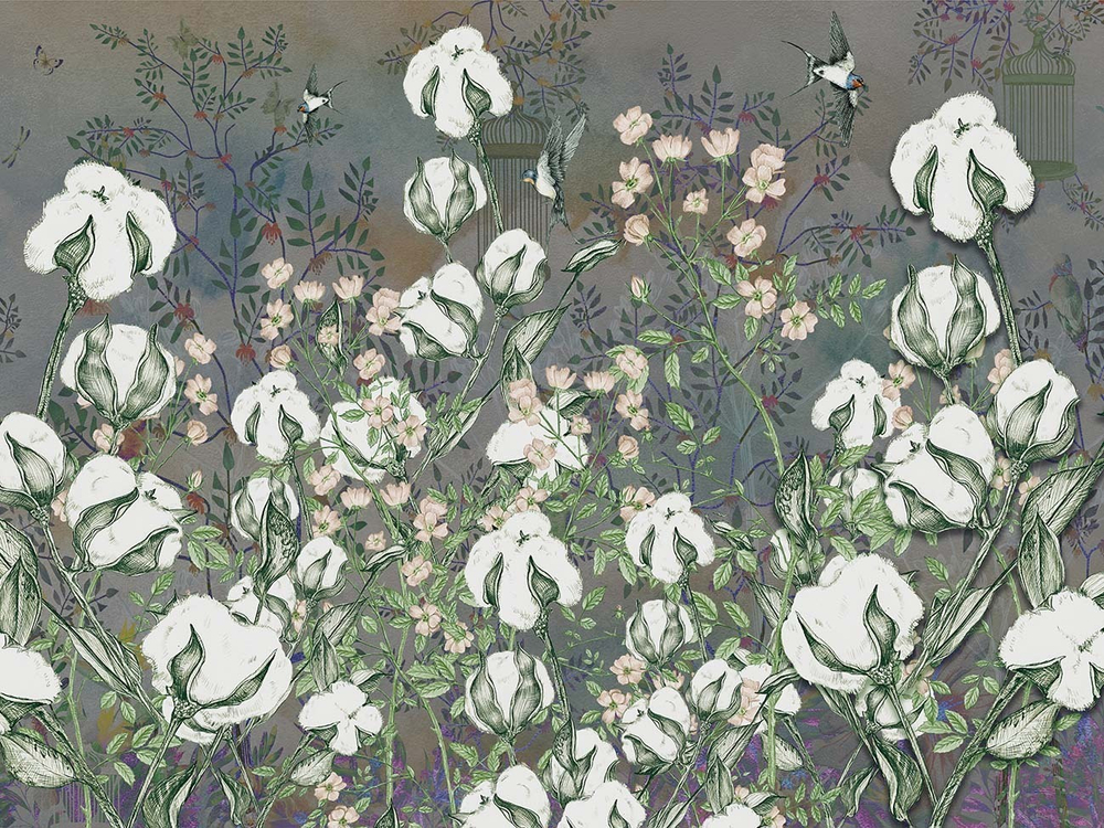 Дизайнерские обои Wall Street Botanica