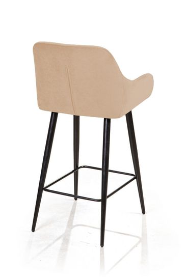 Стул полубарный Robert, бархат бежевый 5