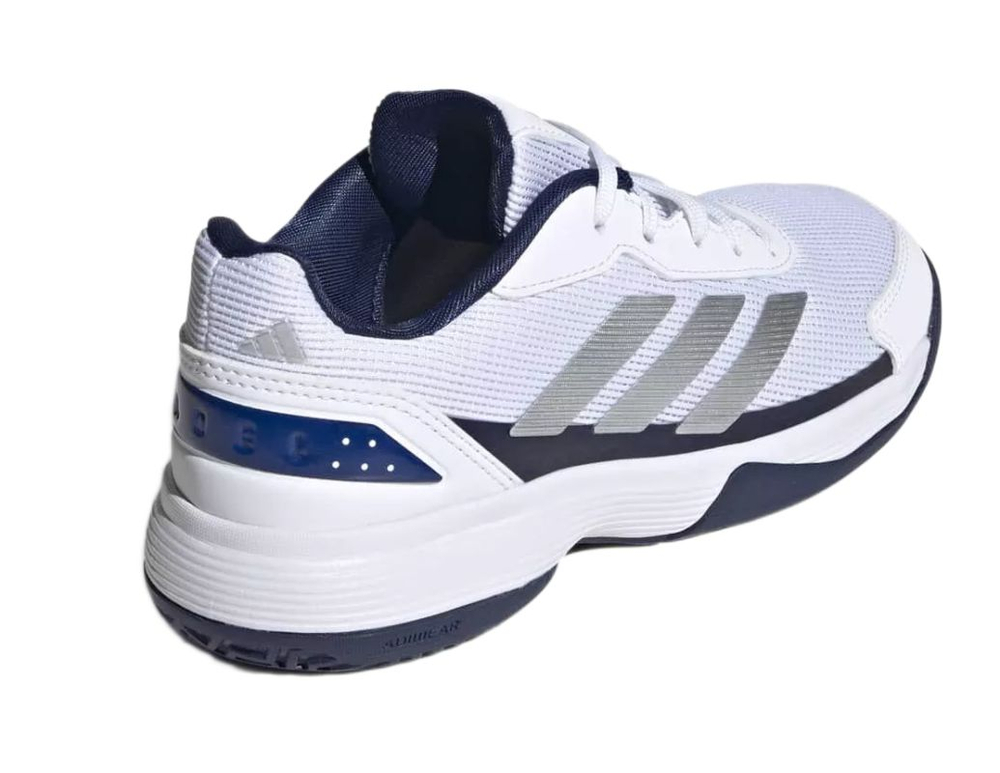 Детские кроссовки для Падел Adidas Kids Crazyquick - cloud white/silver metallic/dark blue