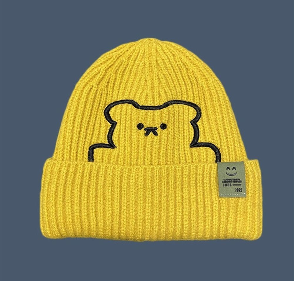 Шапка бини &quot;Bear Art&quot;, желтая