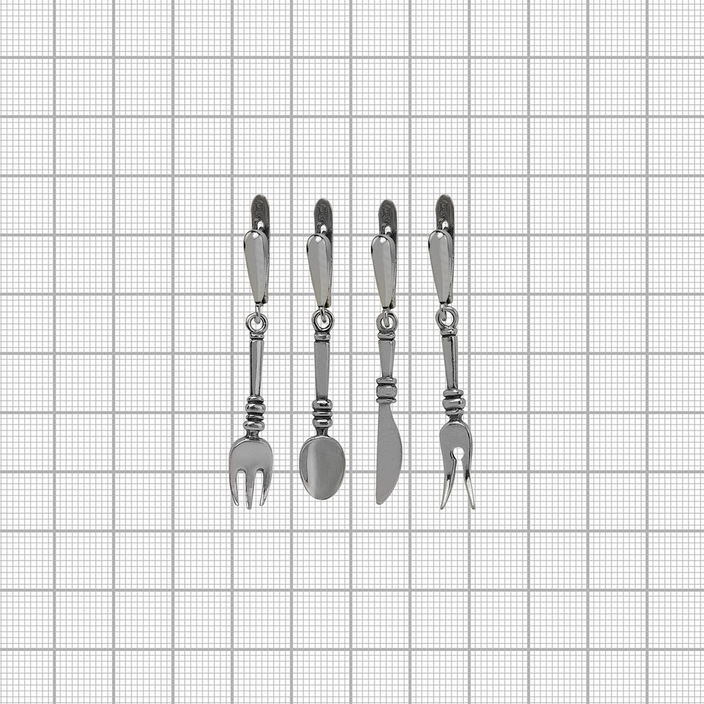 "Столовый набор" комплект серёг из коллекции "Ералаш" от Jenavi