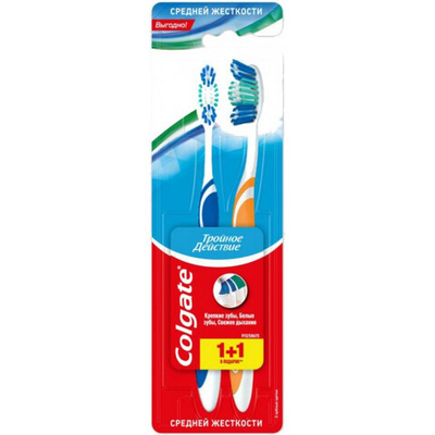 З/щетка Colgate Тройное действие 1+1