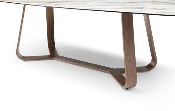 Стол Dynasty 240х110 см, керамика, орех