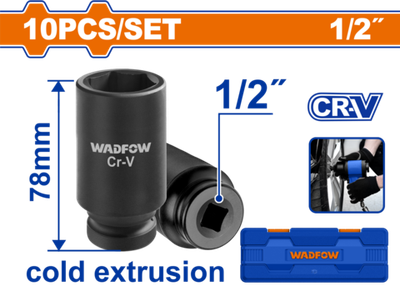 10 Шт набор торцевых головок с глубоким ударом 1/2 дюйма