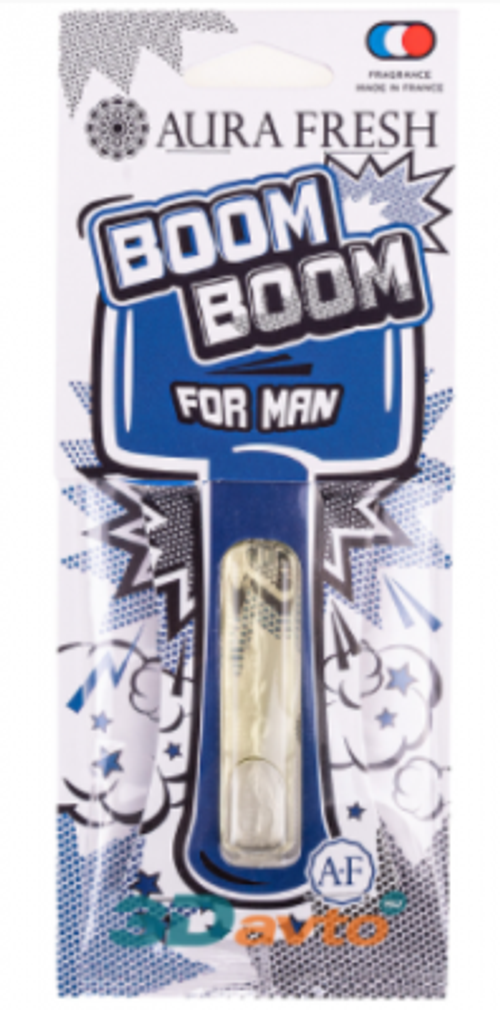 Ароматизатор подвесной для автомобиля Aura Fresh BOOM BOOM Lemon/Лимон