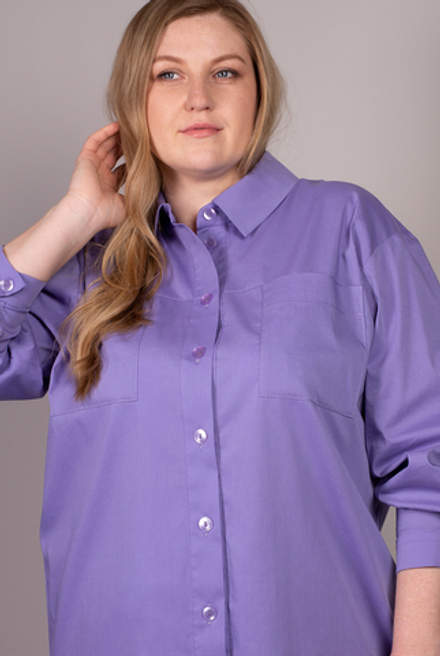 Блузка 3313ВЕ, сиреневый #83С053313ВЕ