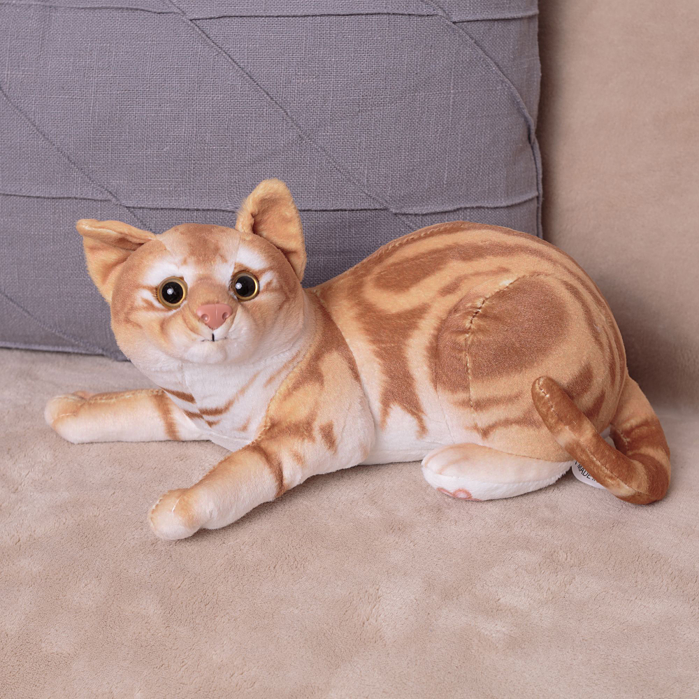 Мягкая игрушка Кот из меха для девочек и мальчиков в подарок