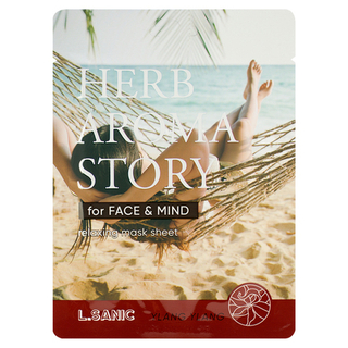 Тканевая маска с экстрактом цветков иланг-иланга L.SANIC Herb Aroma Story Relaxing Mask Sheet