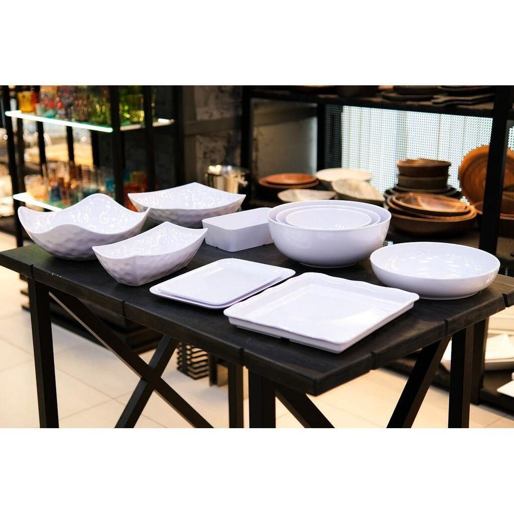 Блюдо 33,7*23,2*2,5 см прямоуг. с бортом White пластик меламин P.L. Proff Cuisine