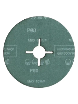 125мм Р60 Фибровый шлифовальный круг (5шт.) SHARPSPLITER для работ по металлу с зерном оксид циркония