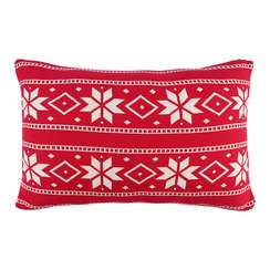 Подушка вязаная с новогодним рисунком frostwork из коллекции new year essential, 40x60 см