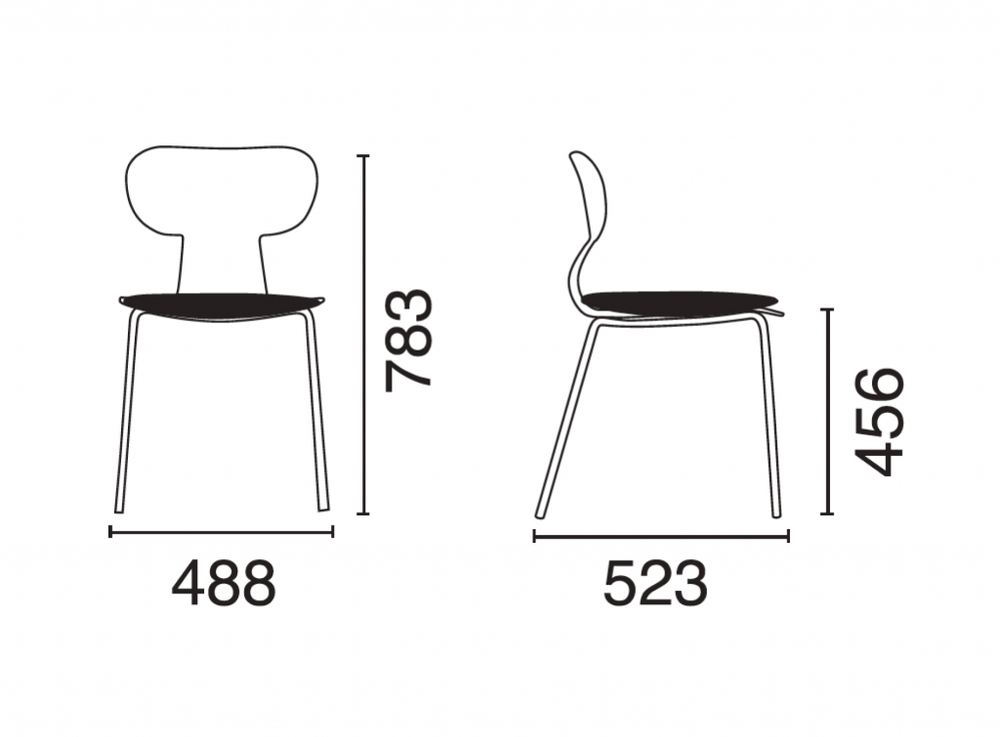 Стул пластиковый с обивкой Papatya Yugo-S Soft