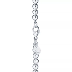 Браслет из серебра, 925 , Tiffany, с сердцем покрытым розовой эмалью💖 В наличии