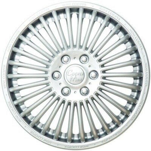 Колпак колеса R13 Мини-Купер серебристый (в мешке 4 упак) (LION)