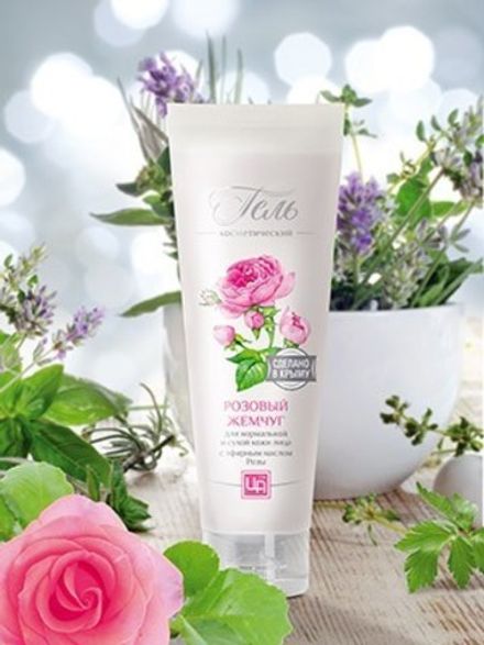 Гель для лица "Розовый жемчуг" для нормальной и сухой кожи