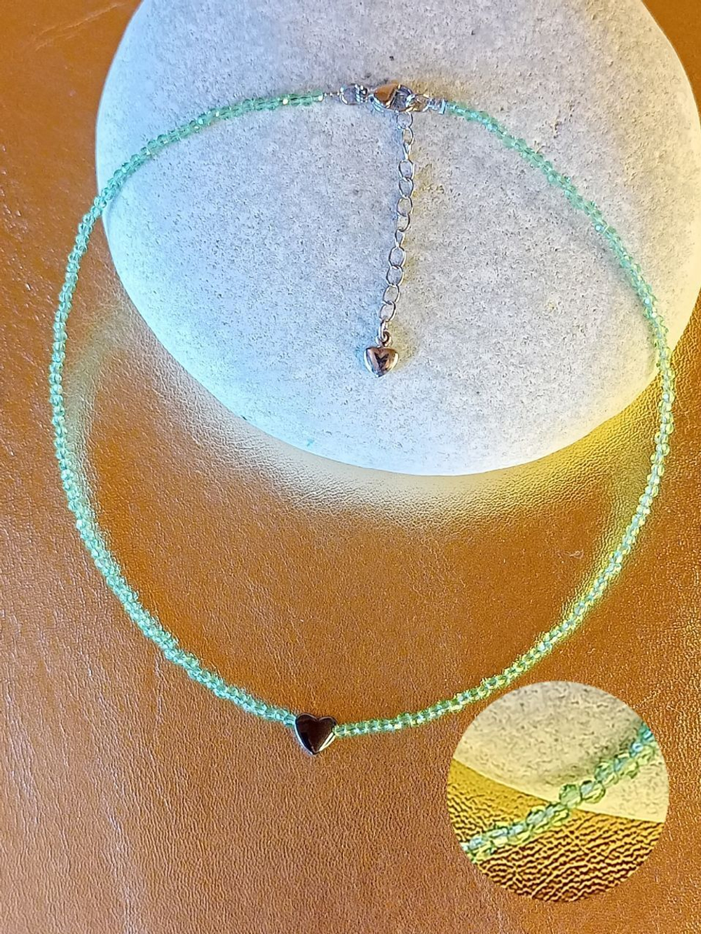 Колье на шею чешское стекло хамелеон