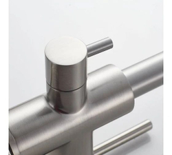 Смеситель для кухни с подключением фильтра питьевой воды, сатин, S228L, SHEVANIK