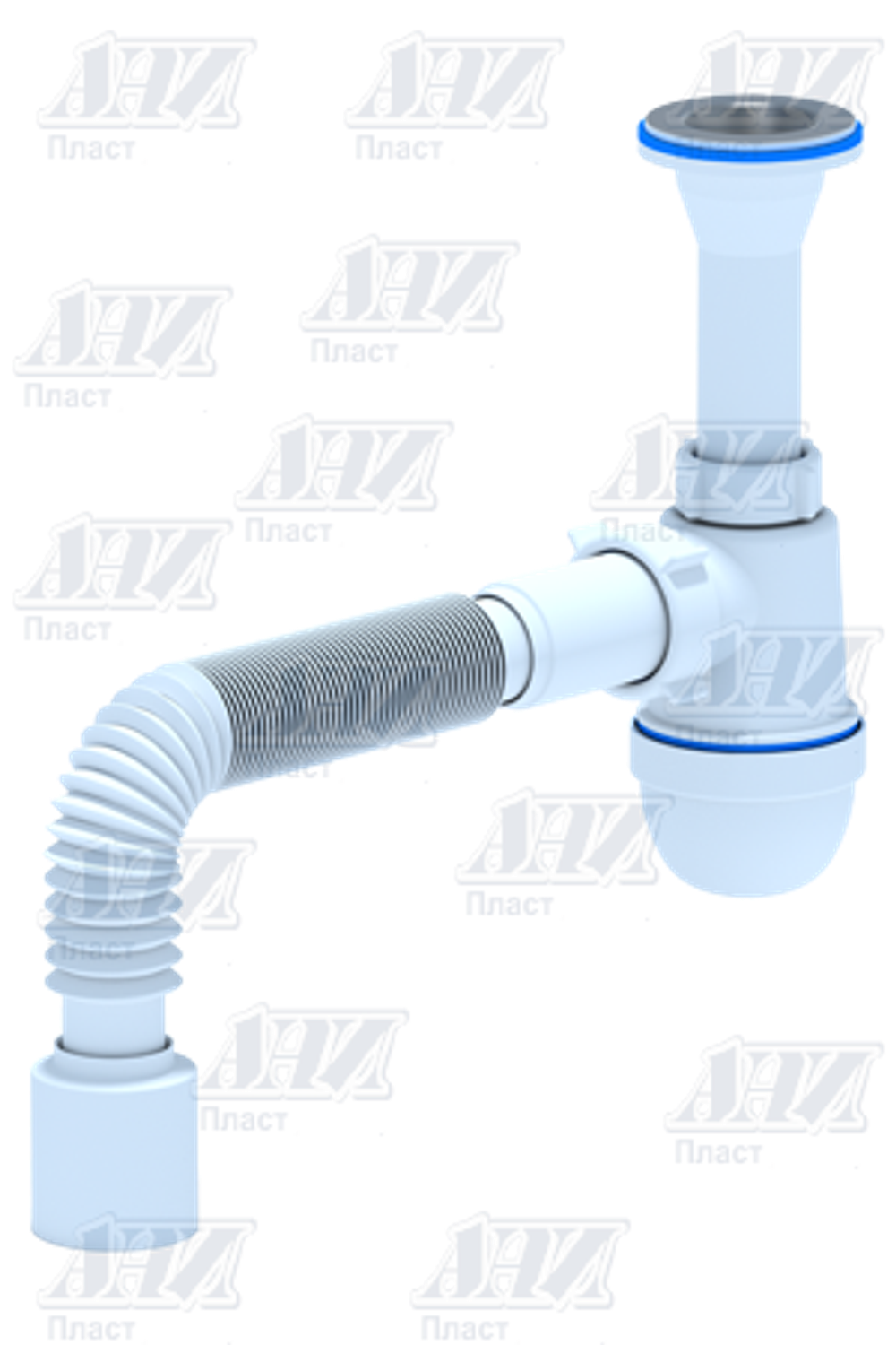 C2010 Сифон Ани 1 1/4"* 40с гибкой трубой 40х50 (30шт)