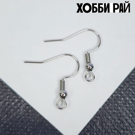 Ювелирные швензы крючки, сталь 316, классика дужки 19мм