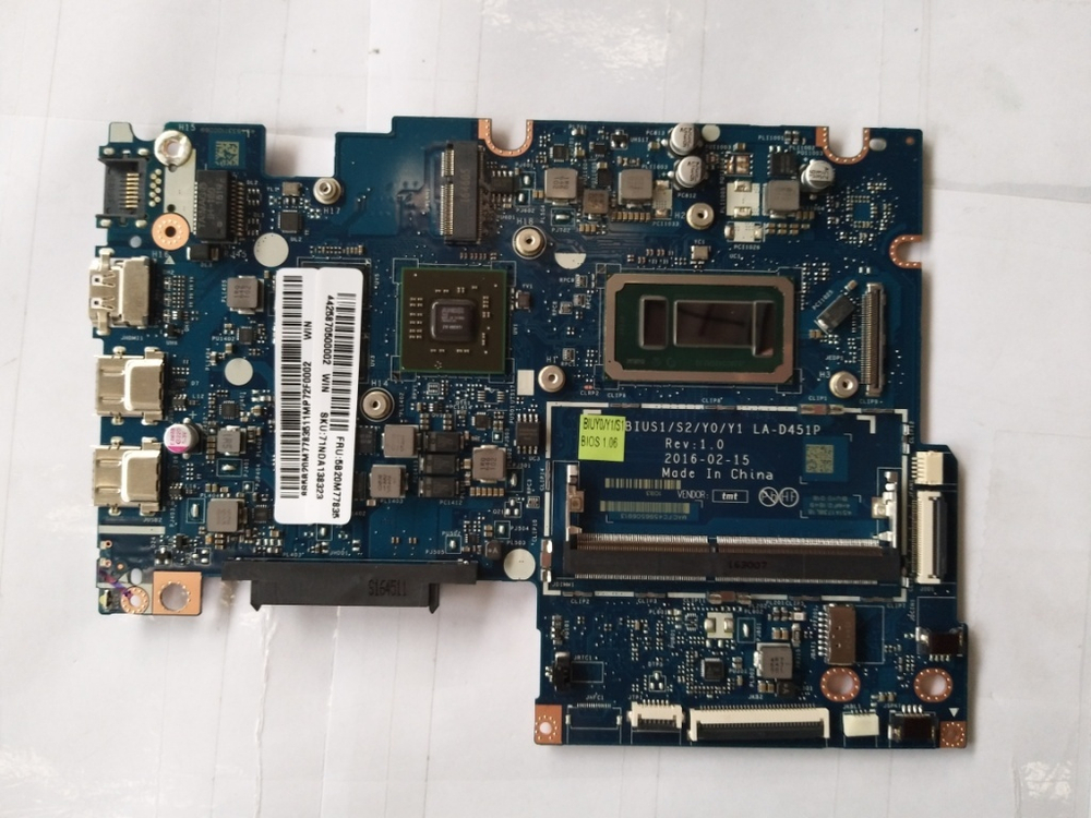 Материнская плата для ноутбука Lenovo ideapad 510-14ISK WIN Intel core I3-6006U Radeon R5 M430 2G BL (5B20M77835), оригинал
