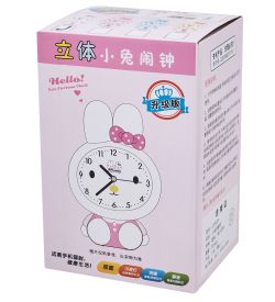 GAEM Art CL-75/3 Будильник «Зайка» розовый