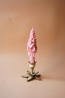 Свеча "Цветок Большой" розового цвета