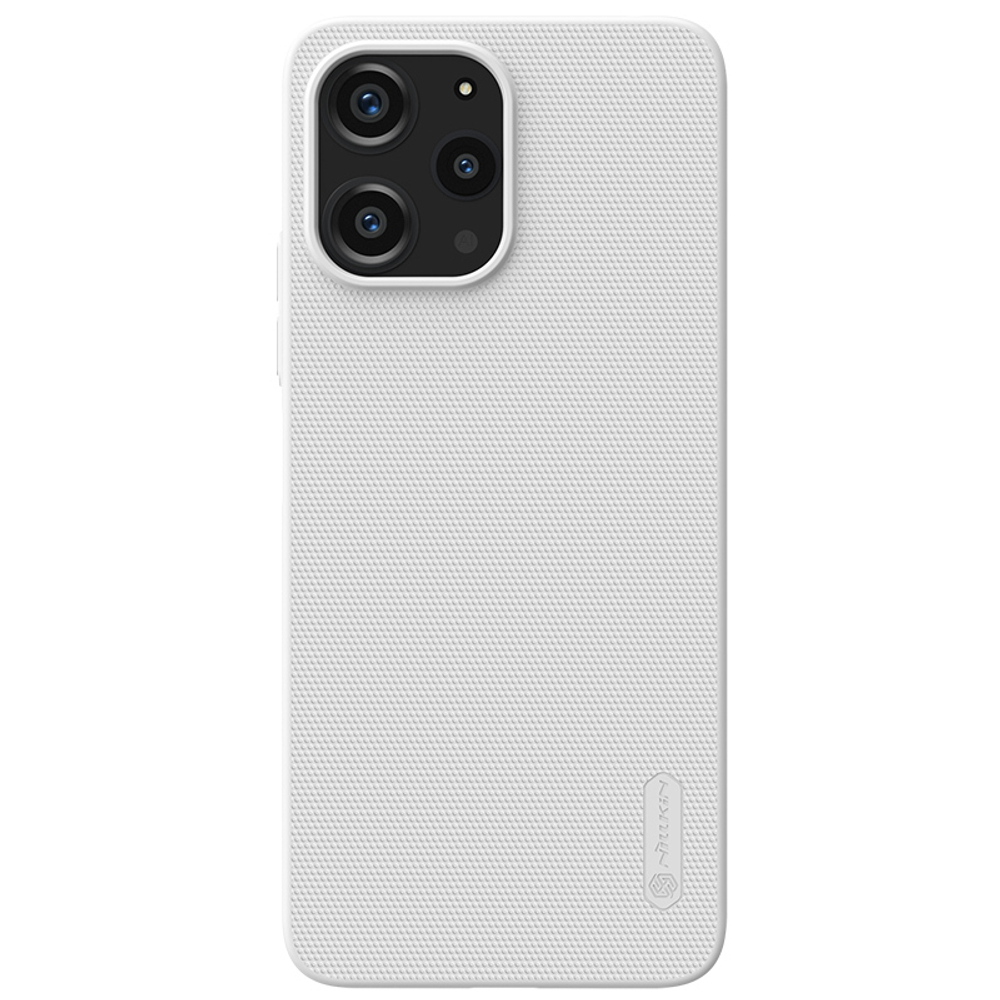 Тонкий чехол белого цвета от Nillkin для смартфона Xiaomi Redmi 12 4G, Note 12R 5G и Poco M6 Pro 5G, серия Super Frosted Shield