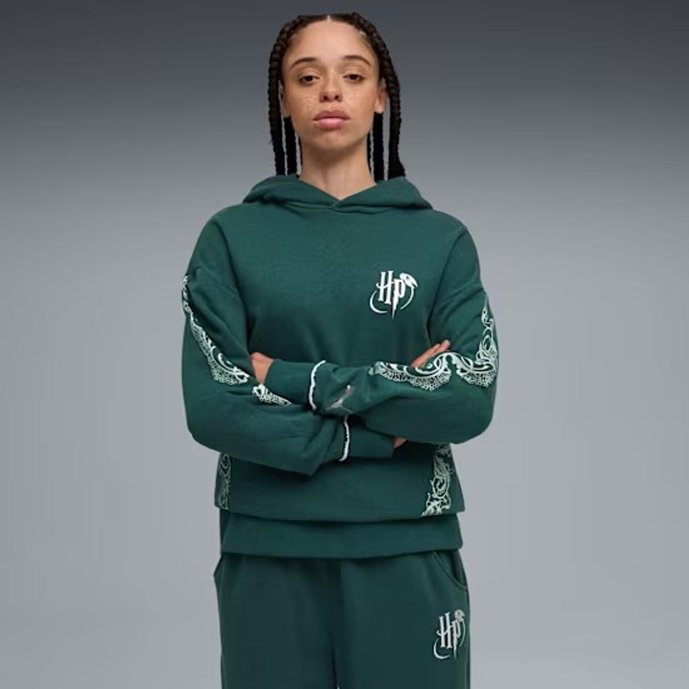 PUMA HOOPS X HARRY POTTER ТОЛСТОВКА, ЗЕЛЕНЫЙ
