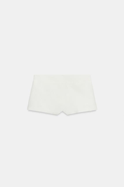 ZARA ШОРТЫ МИНИ, ЭКРЮ