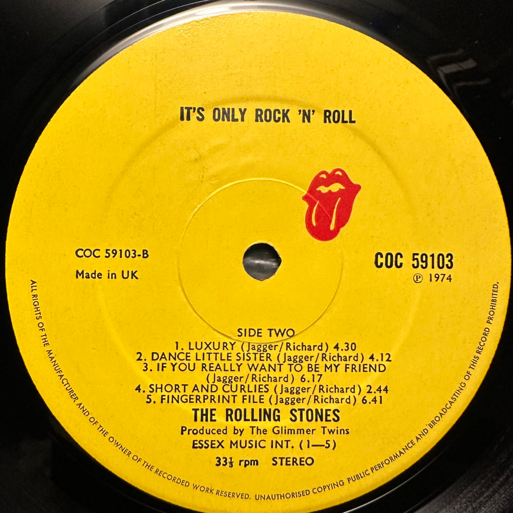 The Rolling Stones - It's Only Rock 'N Roll (Англия 1974г.)