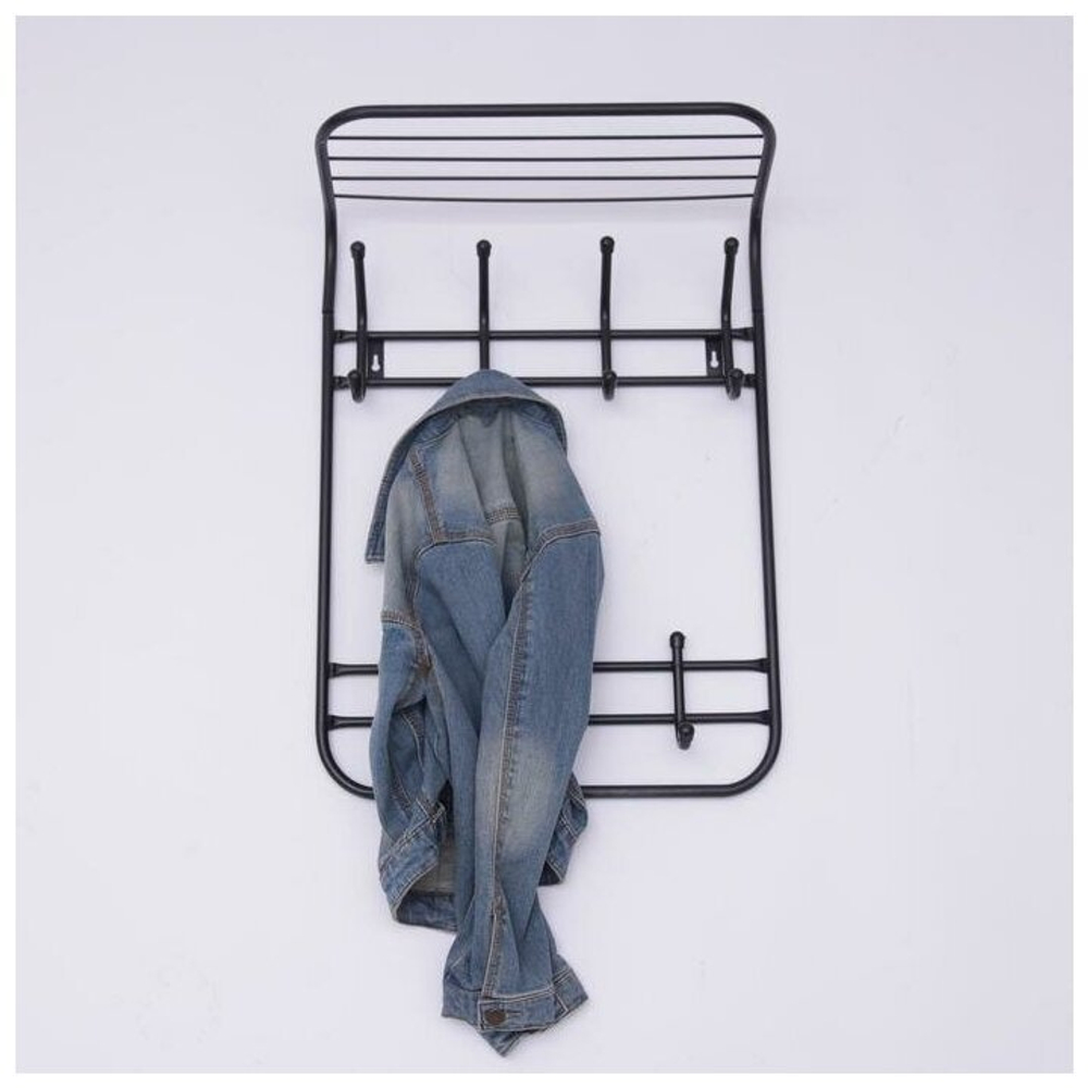 ВЕШАЛКА НАСТЕННАЯ СТАНДАРТ 2-Х ЯР. КОМФОРТ 4/3КР ЧЕРН ВНК432