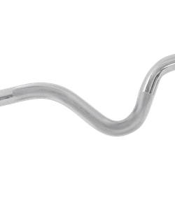 Гриф для штанги STARFIT BB-102 W-образный, d=25 мм, металлический, с металлическими замками, хром, 120 см