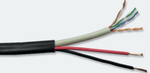 Кабель UTP 5e с питанием, 4x2x0.5 мм + 2х0.75мм, 24AWG медь, внешний, 305 м/бухта