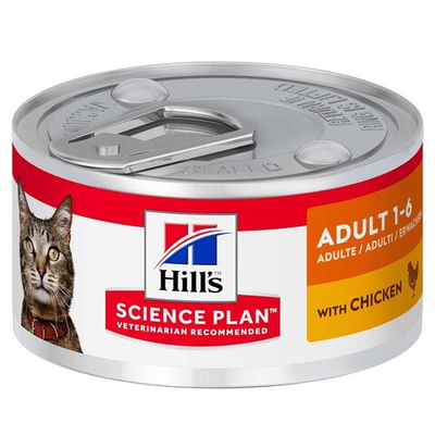 Hill's Feline Adult Chicken 82 г - консервы для кошек (курица)