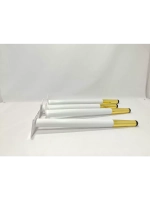 Ножки мебельные белые с золотом 400мм/4шт