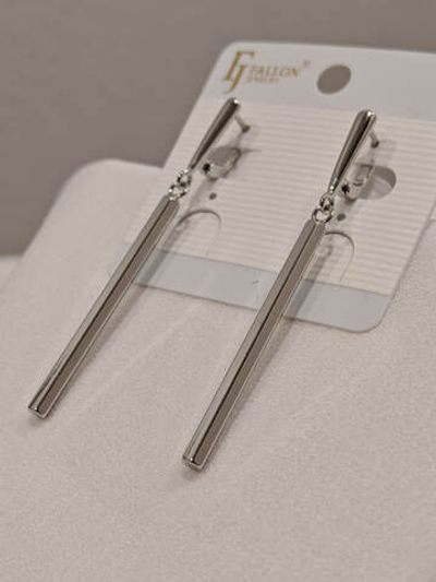 Серьги Fallon «Палочки» Silver